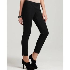 Theory Black Belisa Mandatory Bi Stretch Cropped Dress Pant